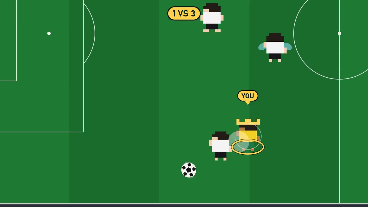 One player against three